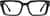 Front view of The Holiday 1166621 in Black thumbnail