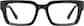 Front view of Rectangle Glasses 1166621 in Black thumbnail