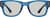 Front view of Square Sunglasses 1166716 in Blue thumbnail