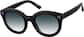 Angle view of Round Glasses 1166821 in Black thumbnail