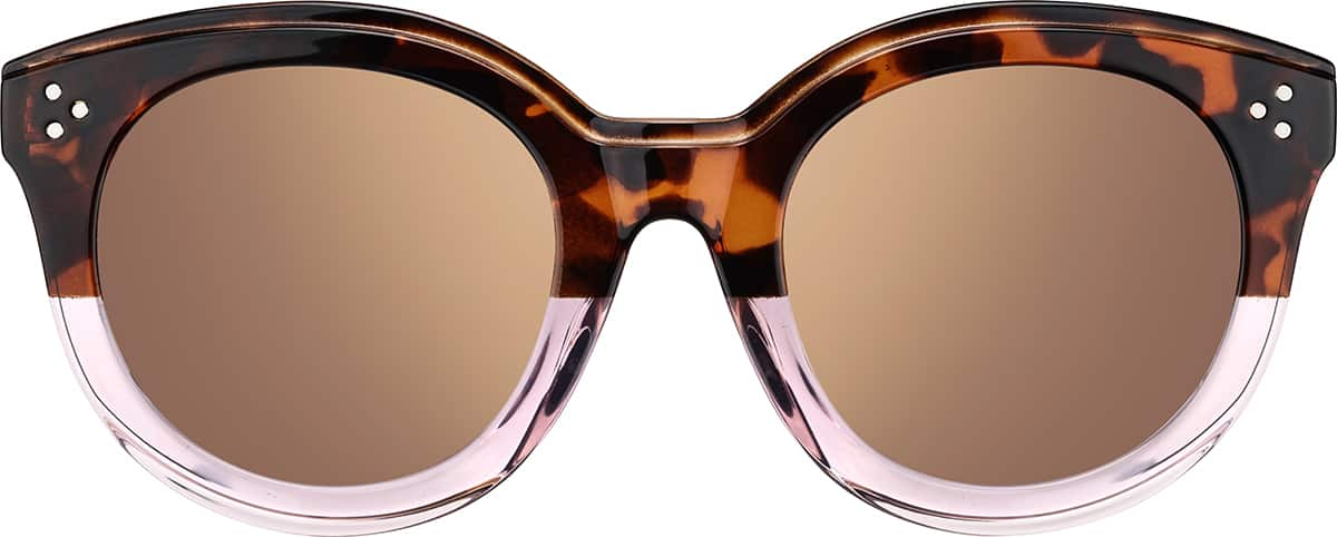 Front view of Round Glasses 1166825 in Tortoiseshell