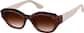 Angle view of Cat-Eye Sunglasses 1166915 in Brown thumbnail