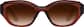 Front view of Cat-Eye Sunglasses 1166915 in Brown thumbnail
