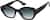 Angle view of Cat-Eye Sunglasses 1166921 in Black thumbnail