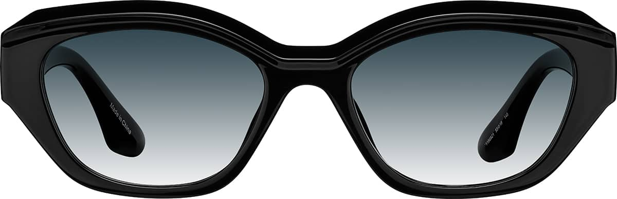 Front view of Cat-Eye Sunglasses 1166921 in Black