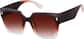 Angle view of Square Sunglasses 1167015 in Brown thumbnail