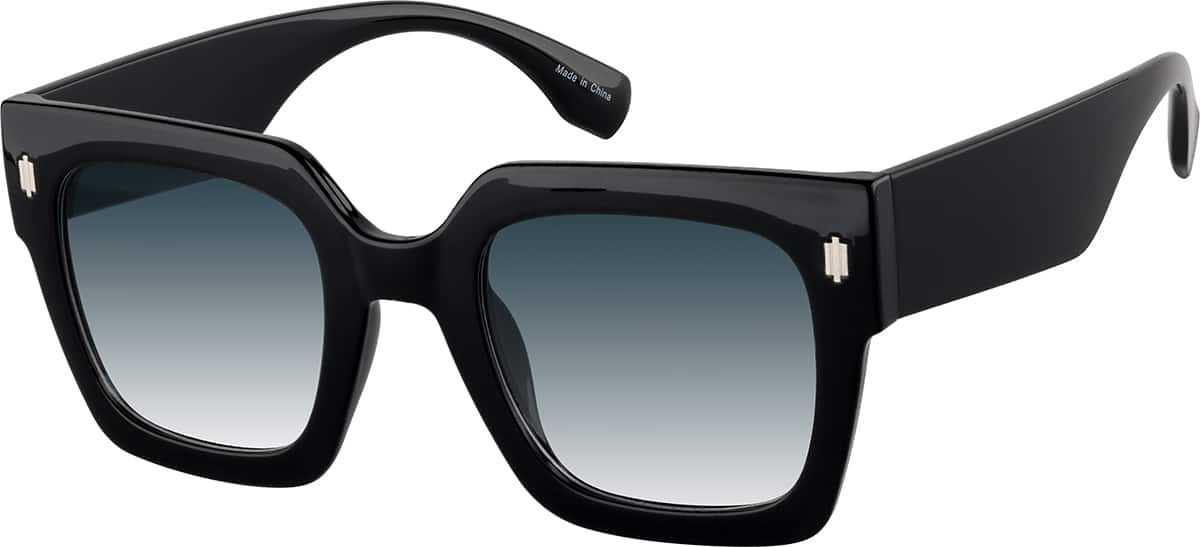 Angle view of Square Sunglasses 1167021 in Black