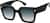 Angle view of Square Sunglasses 1167021 in Black thumbnail
