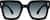 Front view of Square Sunglasses 1167021 in Black thumbnail