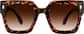 Front view of Square Sunglasses 1167025 in Tortoiseshell thumbnail