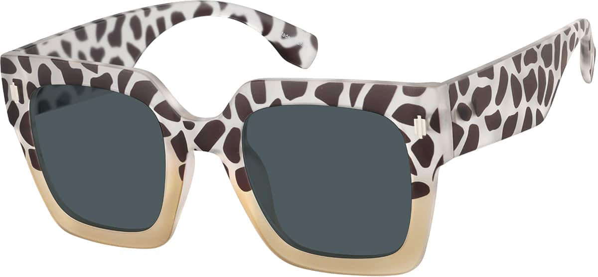 Angle view of Square Sunglasses 1167039 in Pattern