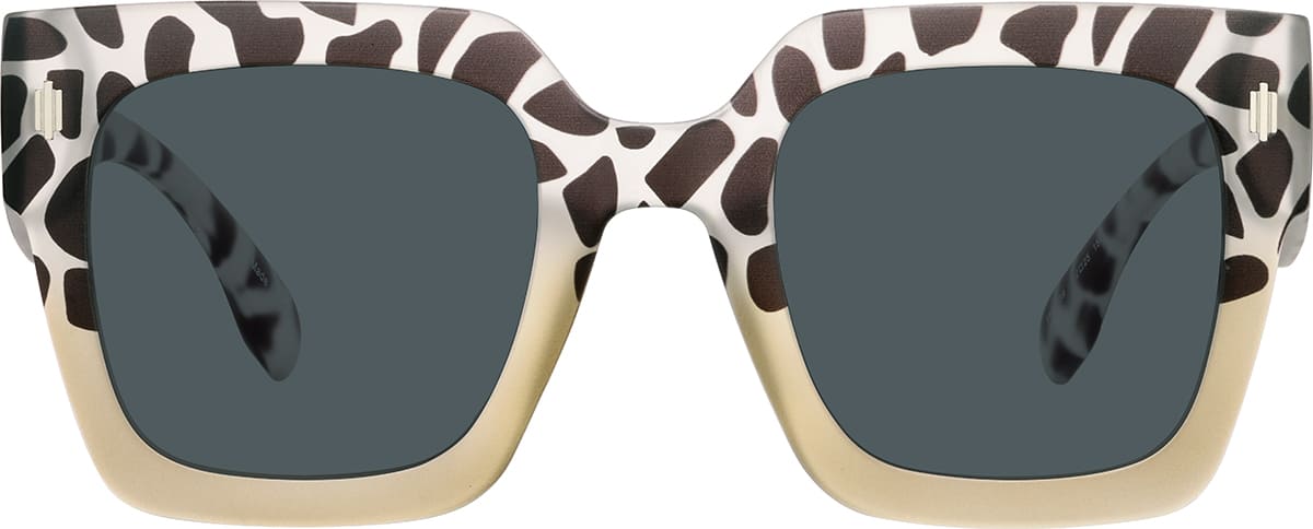 Front view of Square Sunglasses 1167039 in Pattern