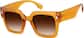 Angle view of Square Sunglasses 1167042 in Orange thumbnail