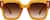 Front view of Square Sunglasses 1167042 in Orange thumbnail