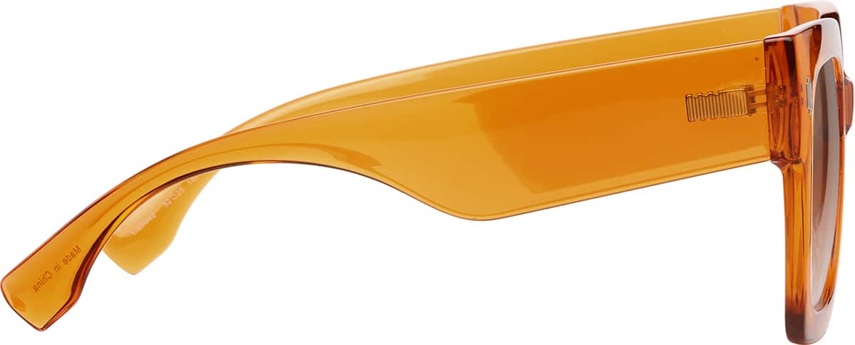 Side view of Square Sunglasses 1167042 in Orange