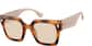 Angle view of Square Sunglasses 1167045 in Tortoiseshell thumbnail