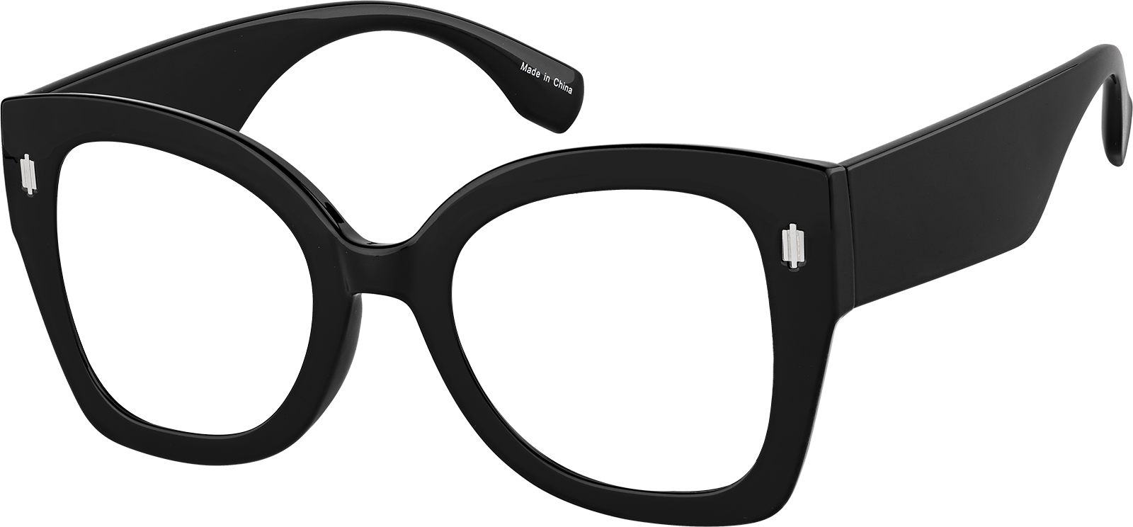 Jane Black Cat-Eye Glasses #328821 | Zenni Optical