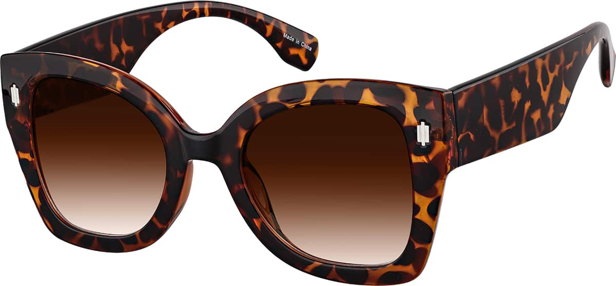 Angle view of Cat-Eye Sunglasses 1167125 in Tortoiseshell