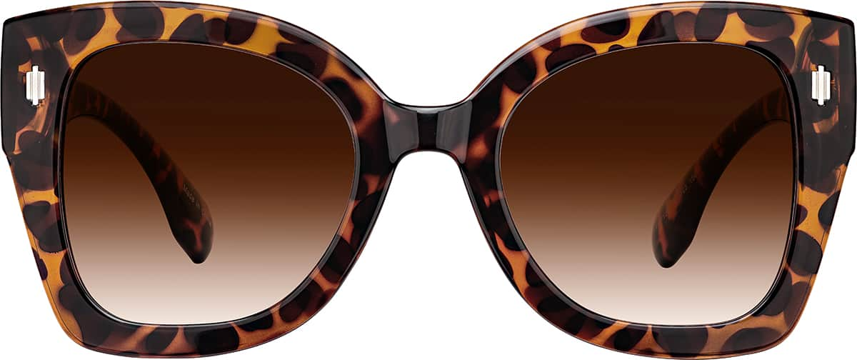 Front view of Cat-Eye Sunglasses 1167125 in Tortoiseshell