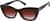Angle view of Cat-Eye Sunglasses 1167215 in Brown thumbnail