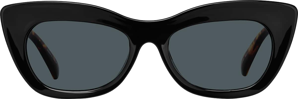 Front view of Cat-Eye Sunglasses 1167221 in Black