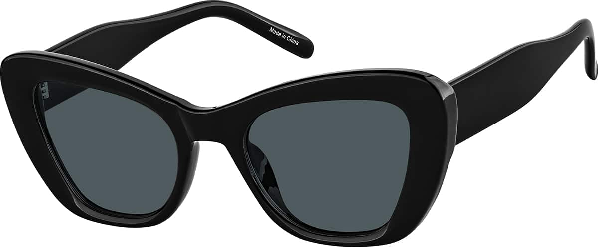 Angle view of Cat-Eye Sunglasses 1167421 in Black