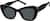 Angle view of Cat-Eye Sunglasses 1167421 in Black thumbnail