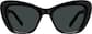 Front view of Cat-Eye Sunglasses 1167421 in Black thumbnail