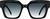 Front view of Square Sunglasses 1167521 in Black thumbnail
