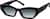 Angle view of Cat-Eye Sunglasses 1167621 in Black thumbnail