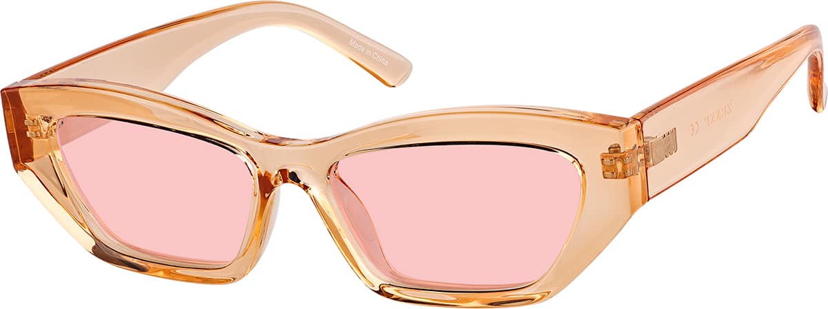 Angle view of Cat-Eye Sunglasses 1167642 in Orange