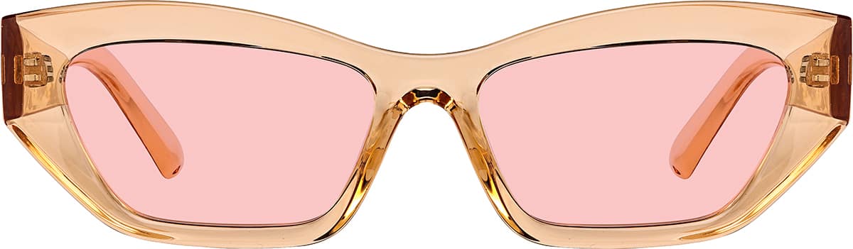 Front view of Cat-Eye Sunglasses 1167642 in Orange