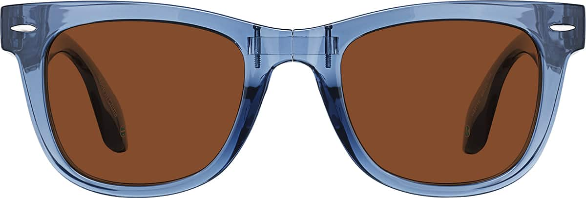 Front view of Square Sunglasses 1167716 in Blue