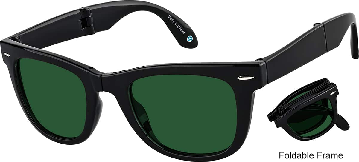 Angle view of Square Sunglasses 1167721 in Black