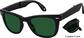 Angle view of Square Sunglasses 1167721 in Black thumbnail