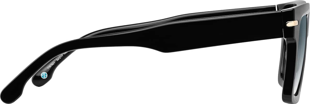 Side view of Rectangle Glasses 1167821 in Black