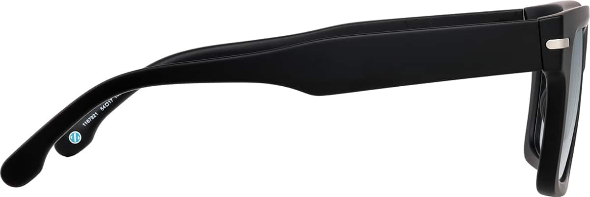 Side view of Rectangle Glasses 1167921 in Black