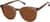 Angle view of Round Sunglasses 116815 in Brown thumbnail