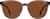 Front view of Round Sunglasses 116815 in Brown thumbnail