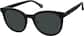 Angle view of Round Sunglasses 116821 in Black thumbnail
