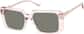 Angle view of Rectangle Sunglasses 1168319 in Pink thumbnail