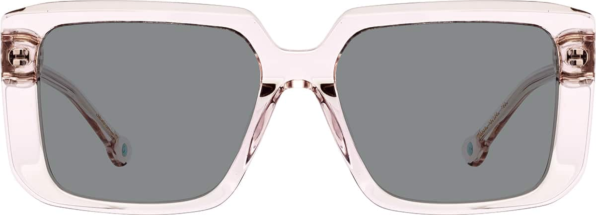 Front view of Rectangle Sunglasses 1168319 in Pink