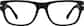 Front view of Rectangle Glasses 116921 in Black thumbnail