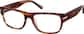 Angle view of Rectangle Glasses 116925 in Tortoiseshell thumbnail