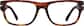 Front view of Rectangle Glasses 116925 in Tortoiseshell thumbnail