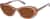 Angle view of Cat-Eye Sunglasses 117015 in Brown thumbnail
