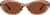 Front view of Cat-Eye Sunglasses 117015 in Brown thumbnail