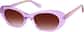 Angle view of Cat-Eye Sunglasses 117017 in Purple thumbnail