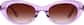 Front view of Cat-Eye Sunglasses 117017 in Purple thumbnail