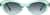 Front view of Cat-Eye Sunglasses 117024 in Green thumbnail